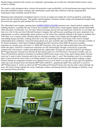 How Nardi Outdoor Furniture Elevates Outdoor Living Spaces