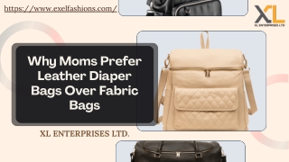 Why Moms Prefer Leather Diaper Bags Over Fabric Bags 