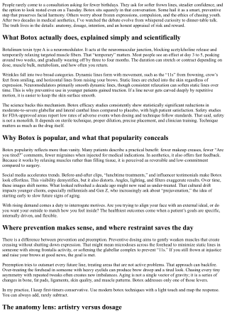 Preventing Aging with Botox: A Healthy Debate