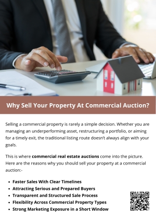Why Sell Your Property At Commercial Auction?