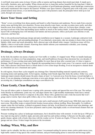 Stone Patio Maintenance Tips for Lasting Beauty