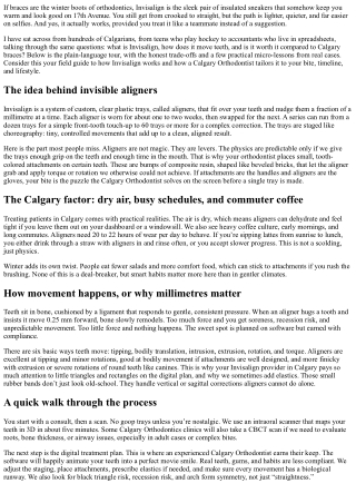 How Invisalign Works: Calgary Orthodontics Explained Simply