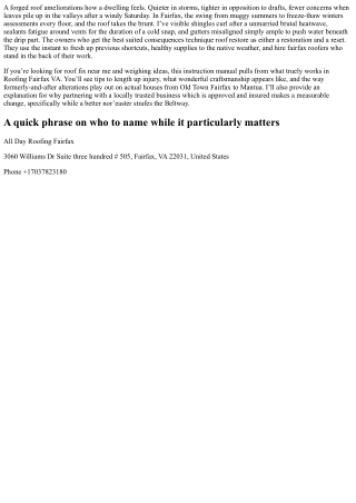 Roof Repair Fairfax VA: Before-and-After Results You’ll Love