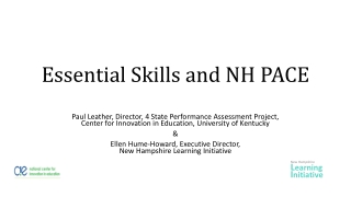 Essential Skills and NH PACE