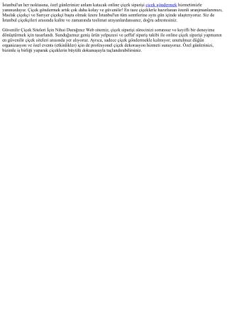 Doğal ve Özgün Çiçeklerle Hayatınızı Renklendirin