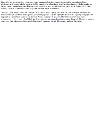 Doğal ve Özgün Çiçeklerle Hayatınızı Renklendirin