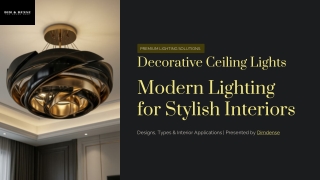 Modern Lighting for Stylish Interiors