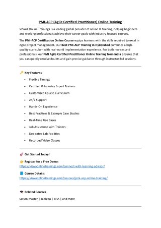 PMI Online Coaching Classes In India, Hyderabad