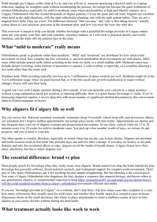 Invisalign for Mild to Moderate Cases: Calgary Orthodontics Overview