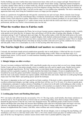 Roofing Specialists Share Fairfax’s Most Common Roof Issues