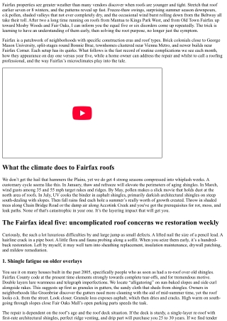 Roofing Specialists Share Fairfax’s Most Common Roof Issues