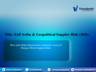 SAP Ariba Training Bangalore & SAP Ariba Course1