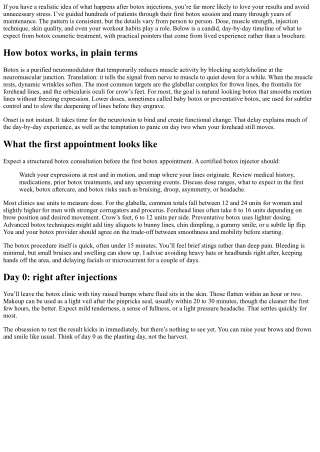 Botox Results Timeline: Day-by-Day Expectations