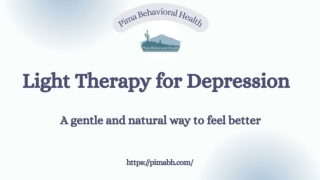 Light Therapy for Depression- A gentle and natural way to feel better