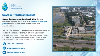 Sewage Treatment plants