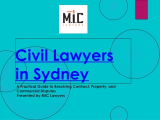 Civil Lawyers Sydney