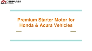 Starter Motor Honda Accord Civic Element