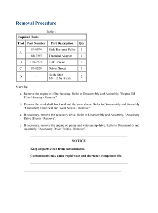 Caterpillar Cat 3512C Locomotive Engine (Prefix F2X) Service Repair Manual Instant Download (F2X00001 and up)