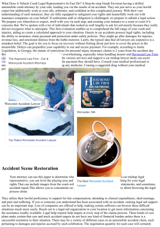 What Does A Cars And Truck Crash Attorney Do? Totally Free Assessments