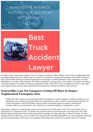 Can I Take Legal Action Against The City If I'm Harmed In A Bike Crash?