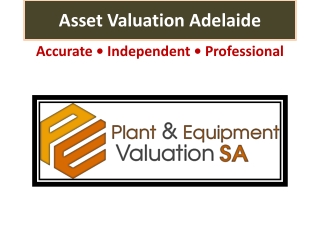 Asset Valuation Adelaide | Plant & Equipment Valuers SA