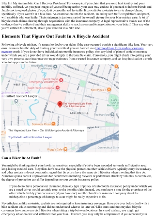 Bike Struck My Auto: Can I Recover Damages?