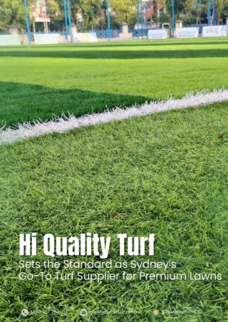 Hi Quality Turf Sets the Standard as Sydney’s Go-To Turf Supplier for Premium La