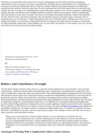 What Does A Cars And Truck Crash Attorney Do? Key Understandings On Their Role A