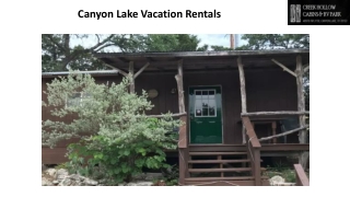 Canyon Lake Vacation Rentals