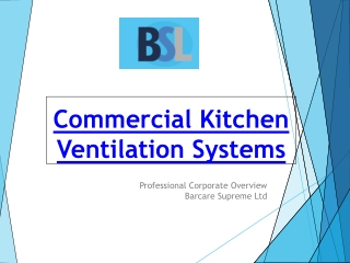 Commercial Kitchen Ventilation System