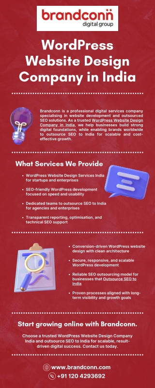 WordPress Website Design Company in India - Brandconn