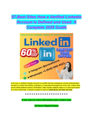 97.Best Sites How a Verified Linkedin Account Is Defined and Used_ A Complete 2026 Guide