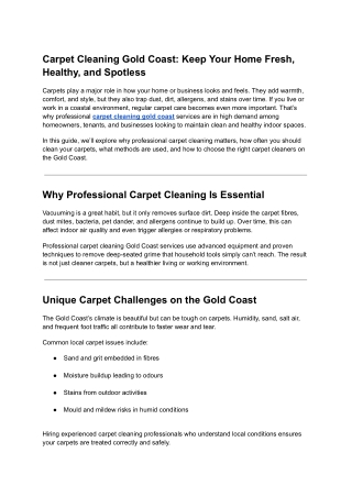 Complete Bond Cleaning Gold Coast Solutions