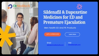 Men Health ED And PE Products for Improved Sexual Performance