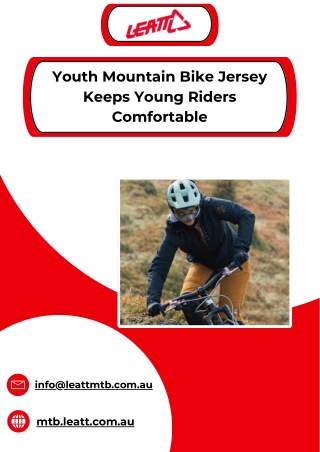 Youth Mountain Bike Jersey Keeps Young Riders Comfortable