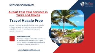 Airport Fast Pass Services in Turks and Caicos