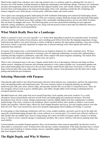 Mulching Services and Sustainable Mulching Practices