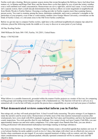 Roofing Companies: Comparing Fairfax Options with Verified Reviews