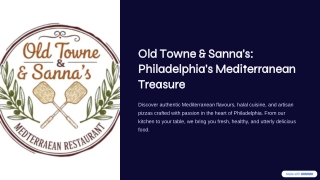 Old Towne & Sanna’s – Authentic Mediterranean & Halal Restaurant in Philadelphia