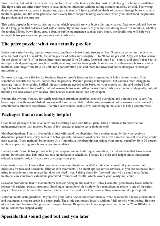 Botox Packages and Specials: How to Save Without Sacrificing Quality