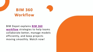 BIM 360 Workflow