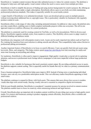 group buy storyblocks