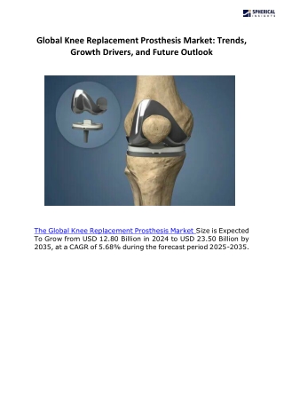 Global Knee Replacement Prosthesis Market b