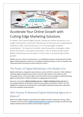 Accelerate Your Online Growth with Cutting