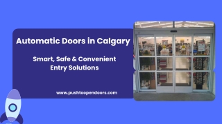 Automatic Doors Calgary for Modern Buildings