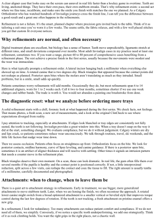 Invisalign Refinements: Calgary Provider’s Tips for the Perfect Finish