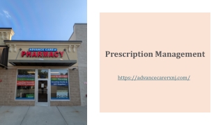 Prescription Management