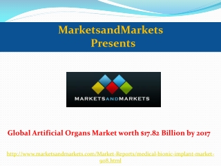 Global Artificial Organs Market by 2017