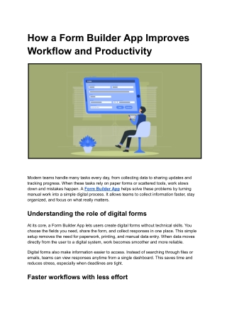 How a Form Builder App Like Nest Forms Simplifies Data Collection