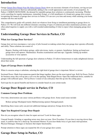 From Fixing to Installment: Your Ultimate Overview to Garage Door Services in Pa